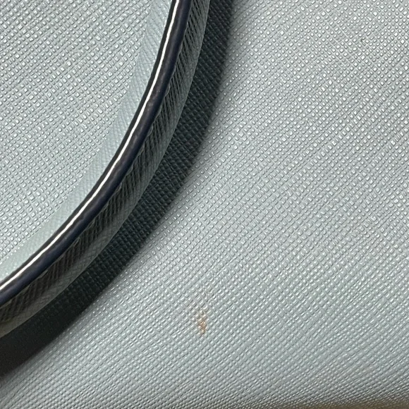Kate Spade Baby Blue Reiley Medium Dome Saffiano Leather Satchel Crossbody Bag - Picture 16 of 16